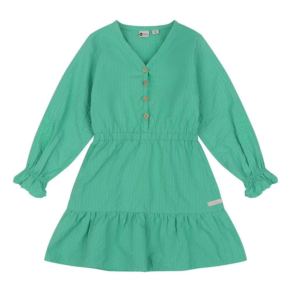Daily7 Dress Longsleeve Poplin Broderie
