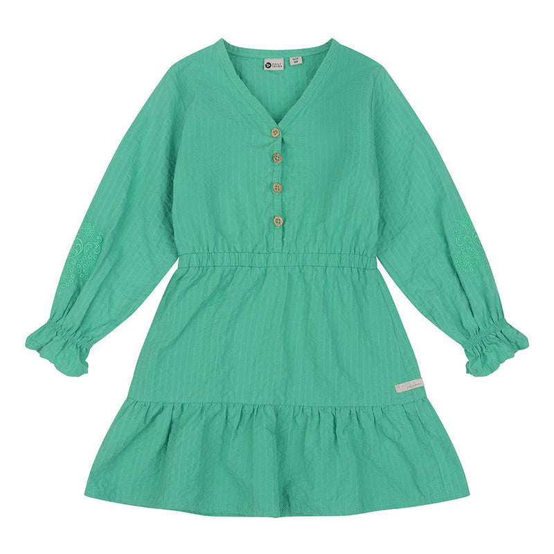 Daily7 Dress Longsleeve Poplin Broderie - Bubbles & Bo