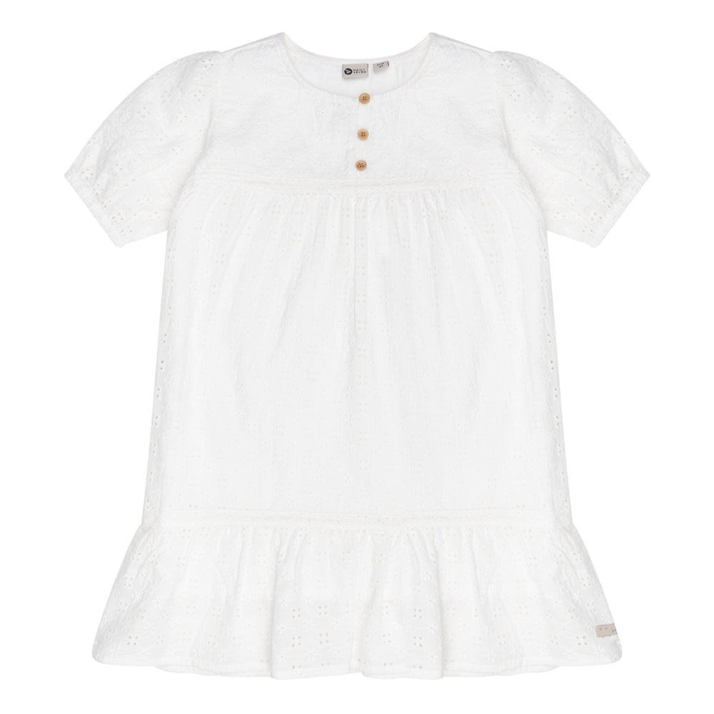 Daily7 Dress Ruffle Broderie - Bubbles & Bo