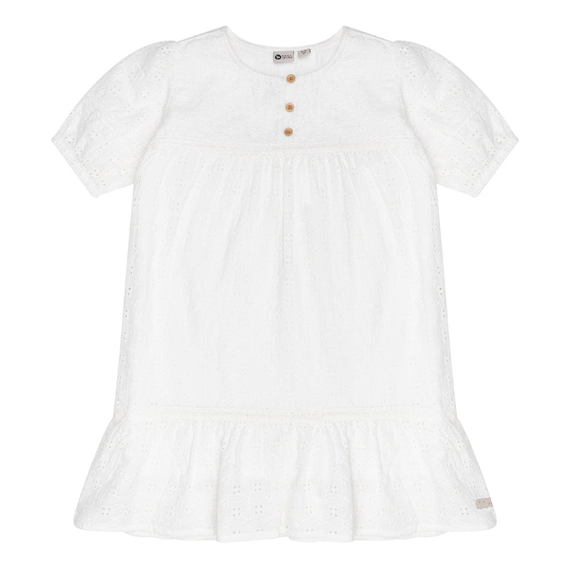 Daily7 Dress Ruffle Broderie - Bubbles & Bo