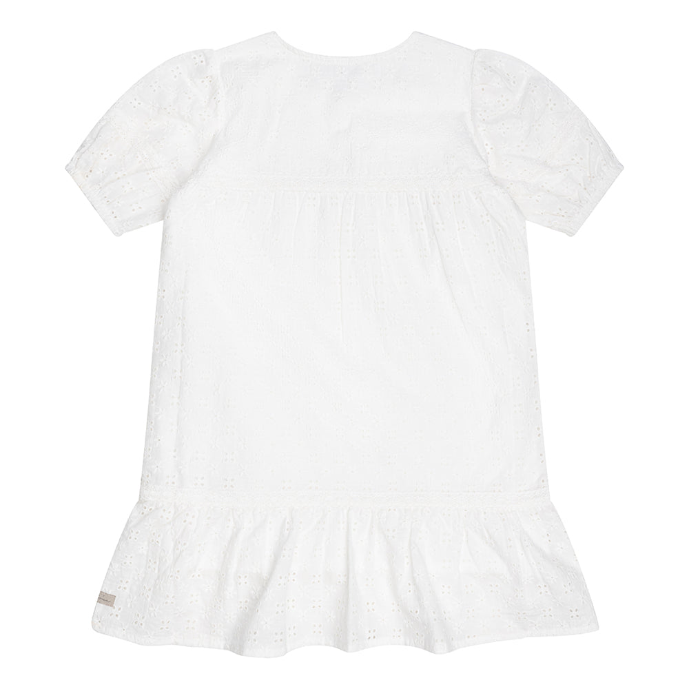 Daily7 Dress Ruffle Broderie - Bubbles & Bo