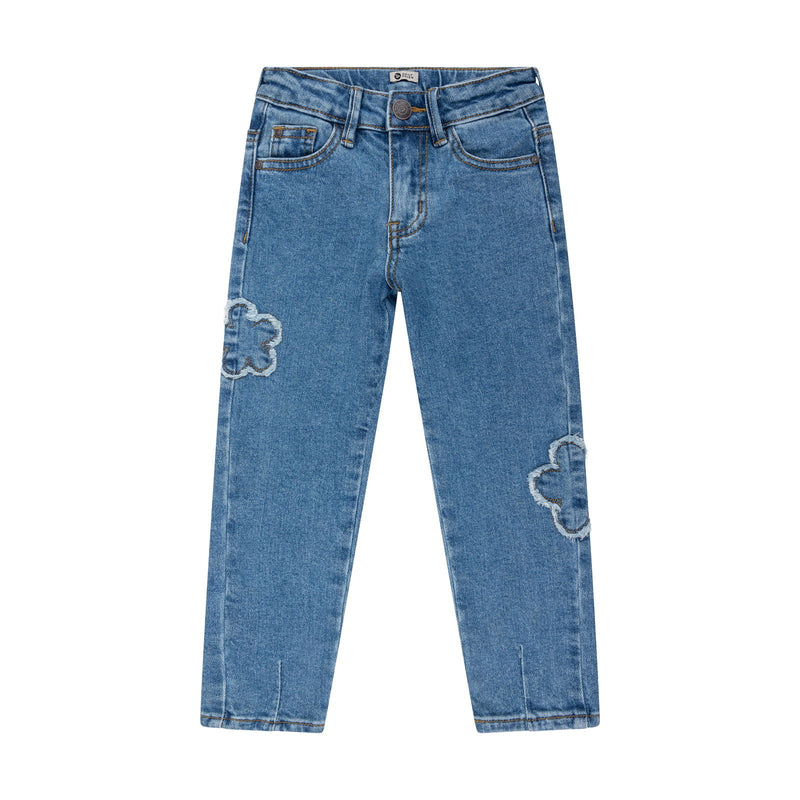 Daily7 Jeans Mom Fit Patch Flower - Bubbles & Bo