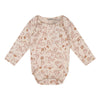 Daily7 Newborn BODY LS FLOWER PRINT - Bubbles & Bo