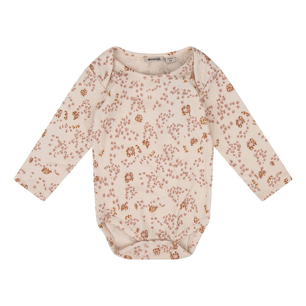 Daily7 Newborn BODY LS FLOWER PRINT