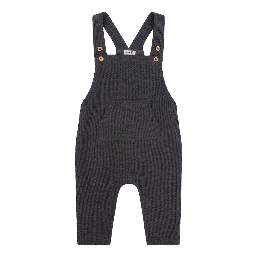 Daily7 Newborn Chunky Waffle Dungarees