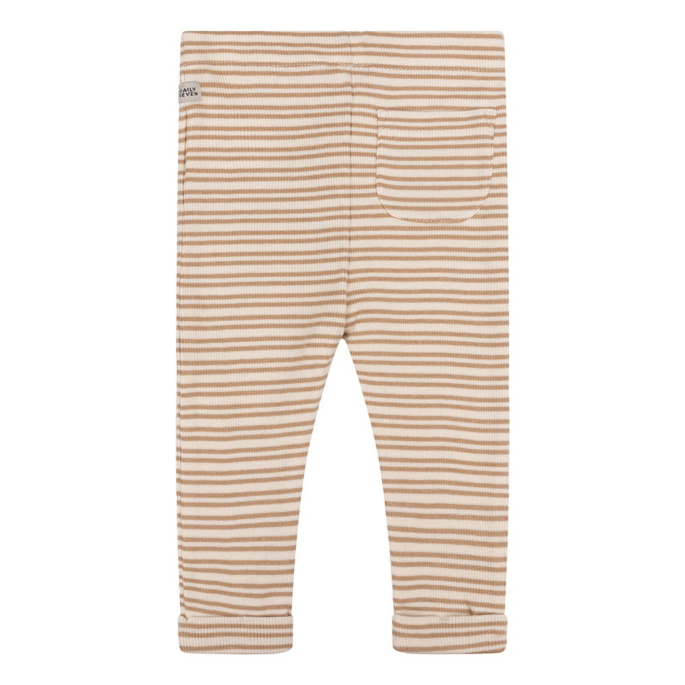 Daily7 Newborn Organic Jogpants Stripe Rib