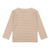 Daily7 Newborn Organic T-shirt Longsleeve Grandad Rib Stripe - Bubbles & Bo