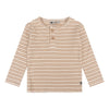 Daily7 Newborn Organic T-shirt Longsleeve Grandad Rib Stripe - Bubbles & Bo