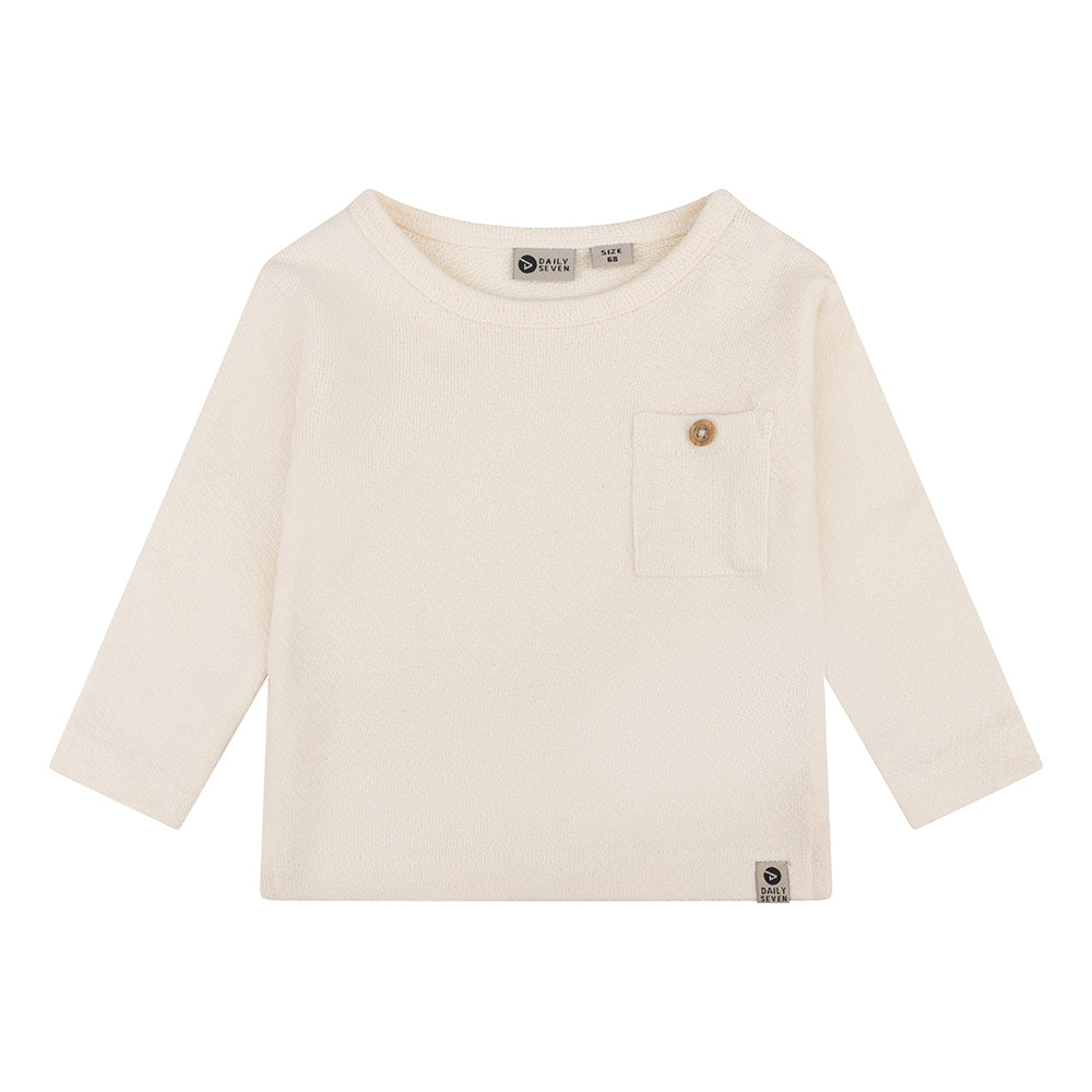 Daily7 Newborn Organic T-shirt Longsleeve Pocket