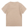 Daily7 Newborn Organic T-shirt Shortsleeve Rib Stripe - Bubbles & Bo
