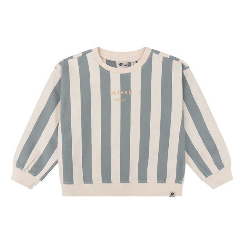 Daily7 Organic Sweater Oversized Stripe - Bubbles & Bo