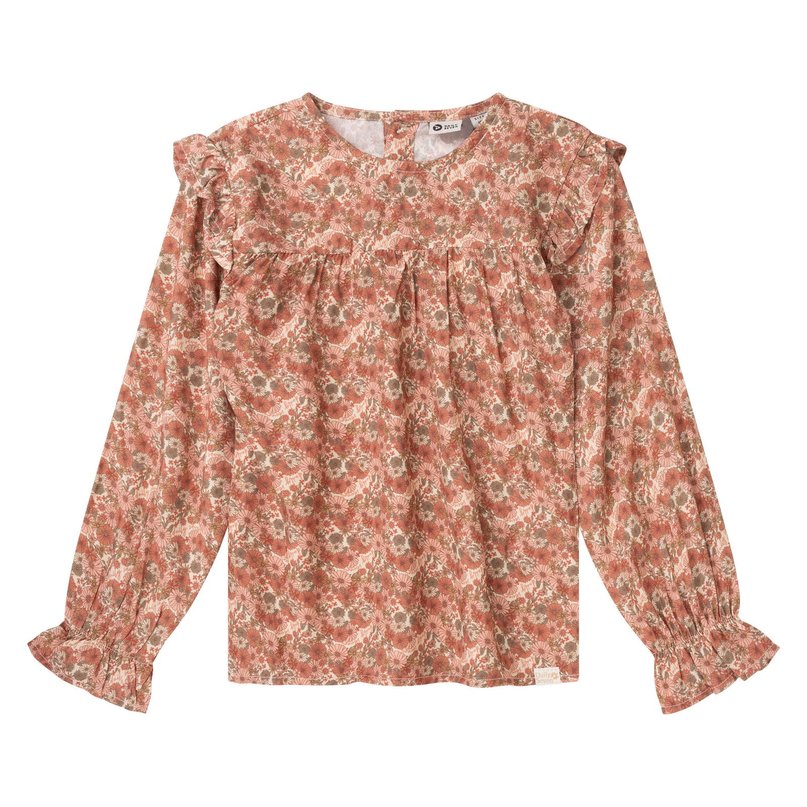 Daily7 Shirt Longsleeve Flower - Bubbles & Bo