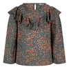 Daily7 Shirt Ls Flower Ruffle - Bubbles & Bo