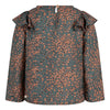 Daily7 Shirt Ls Flower Ruffle - Bubbles & Bo