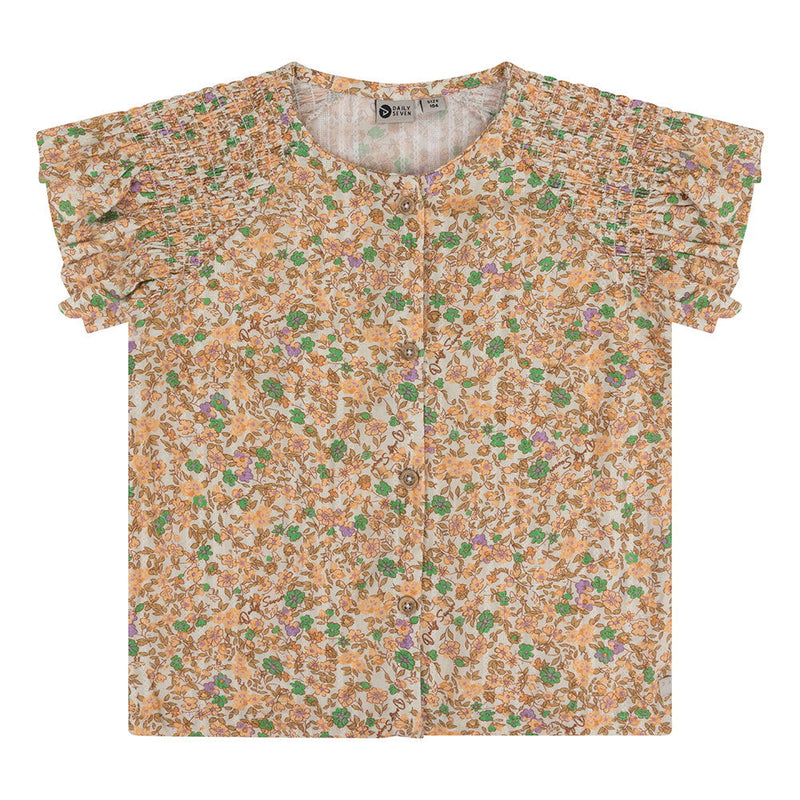 Daily7 Shirt Short Sleeve Flower - Bubbles & Bo