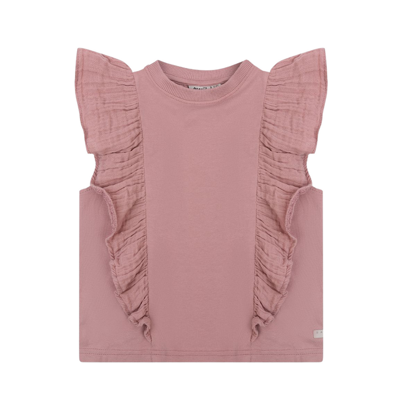 Daily7 Singlet Ruffle Muslin - Bubbles & Bo