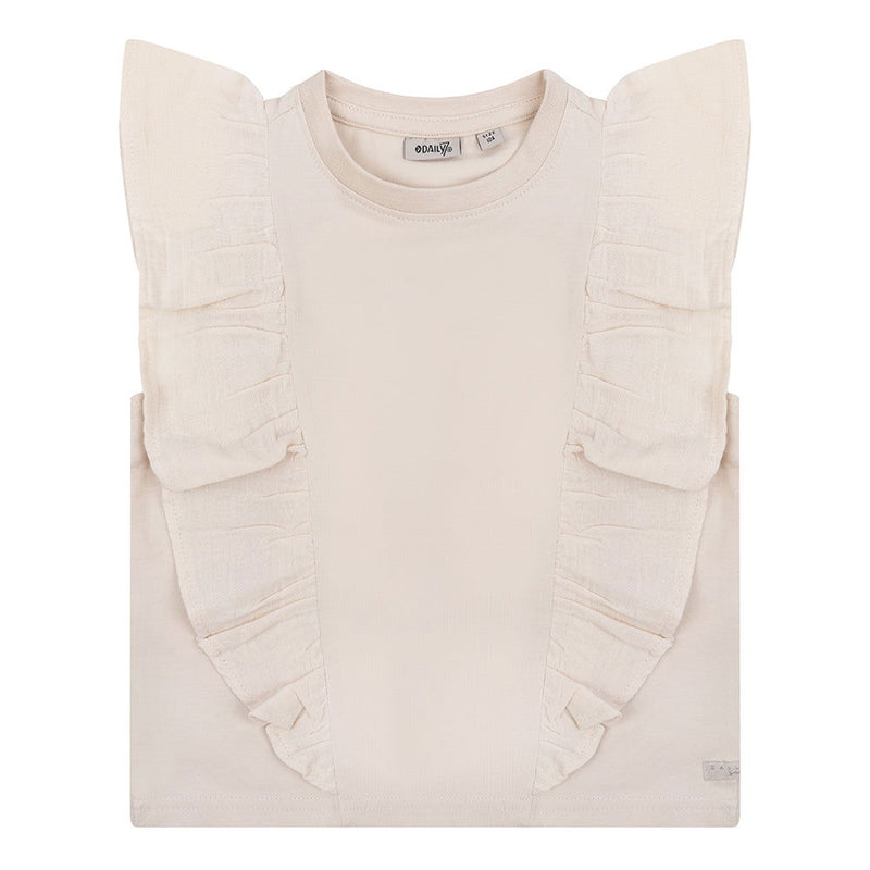 Daily7 Singlet Ruffle Muslin - Bubbles & Bo