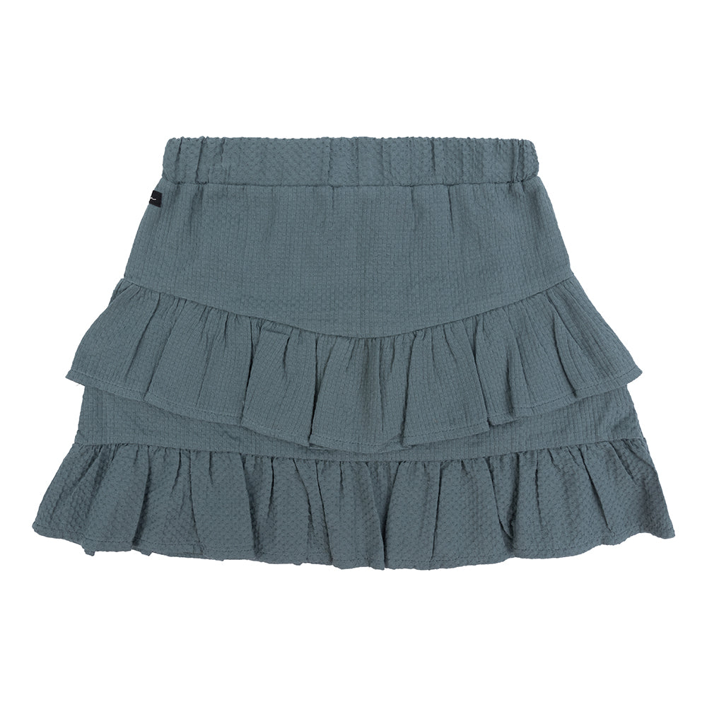 Daily7 Skirt Ruffle Petrol - Bubbles & Bo