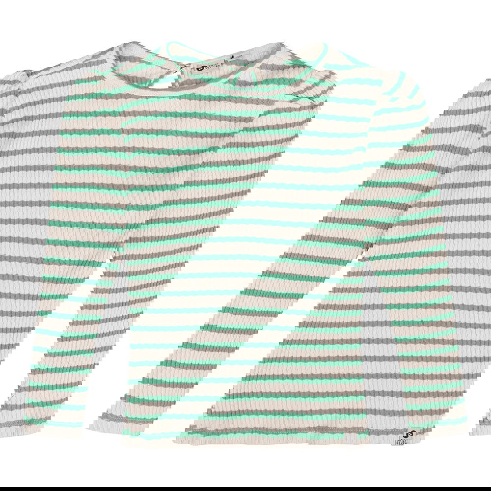 Daily7 T-shirt Longsleeve Rib Stripe