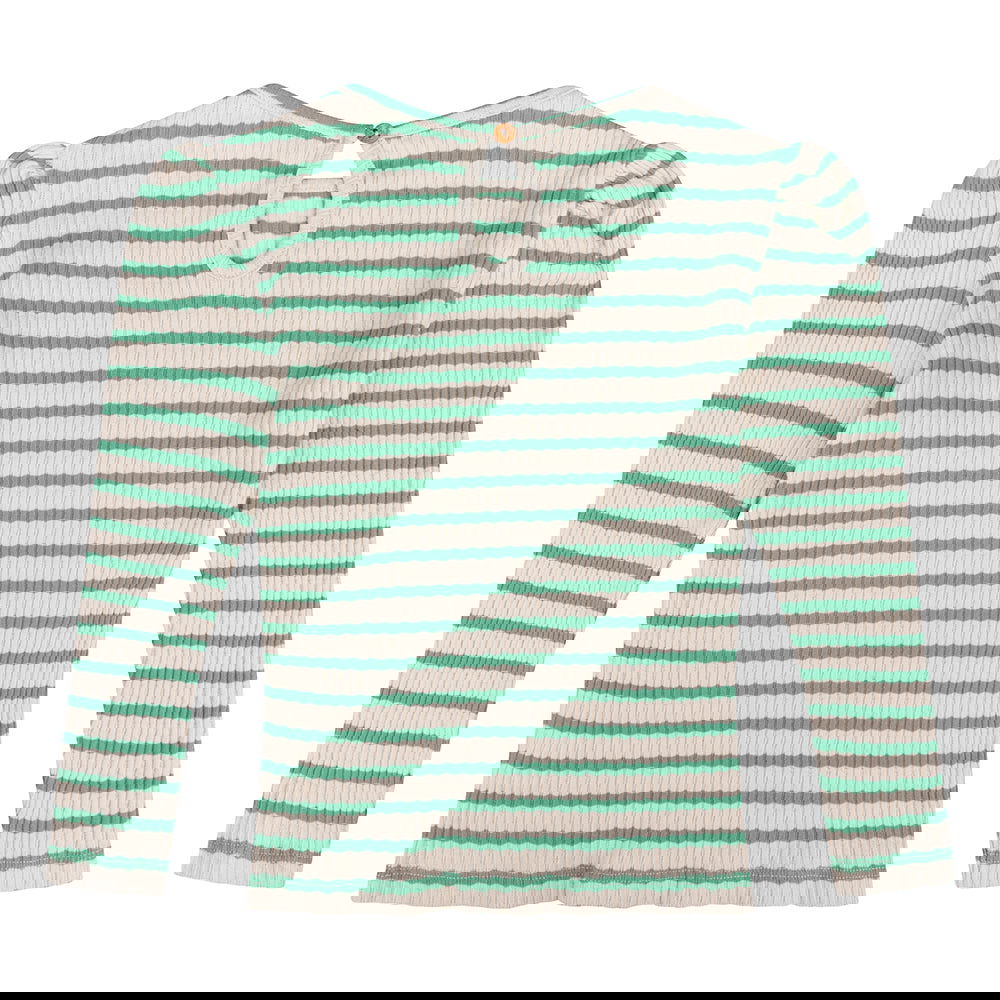 Daily7 T-shirt Longsleeve Rib Stripe - Bubbles & Bo