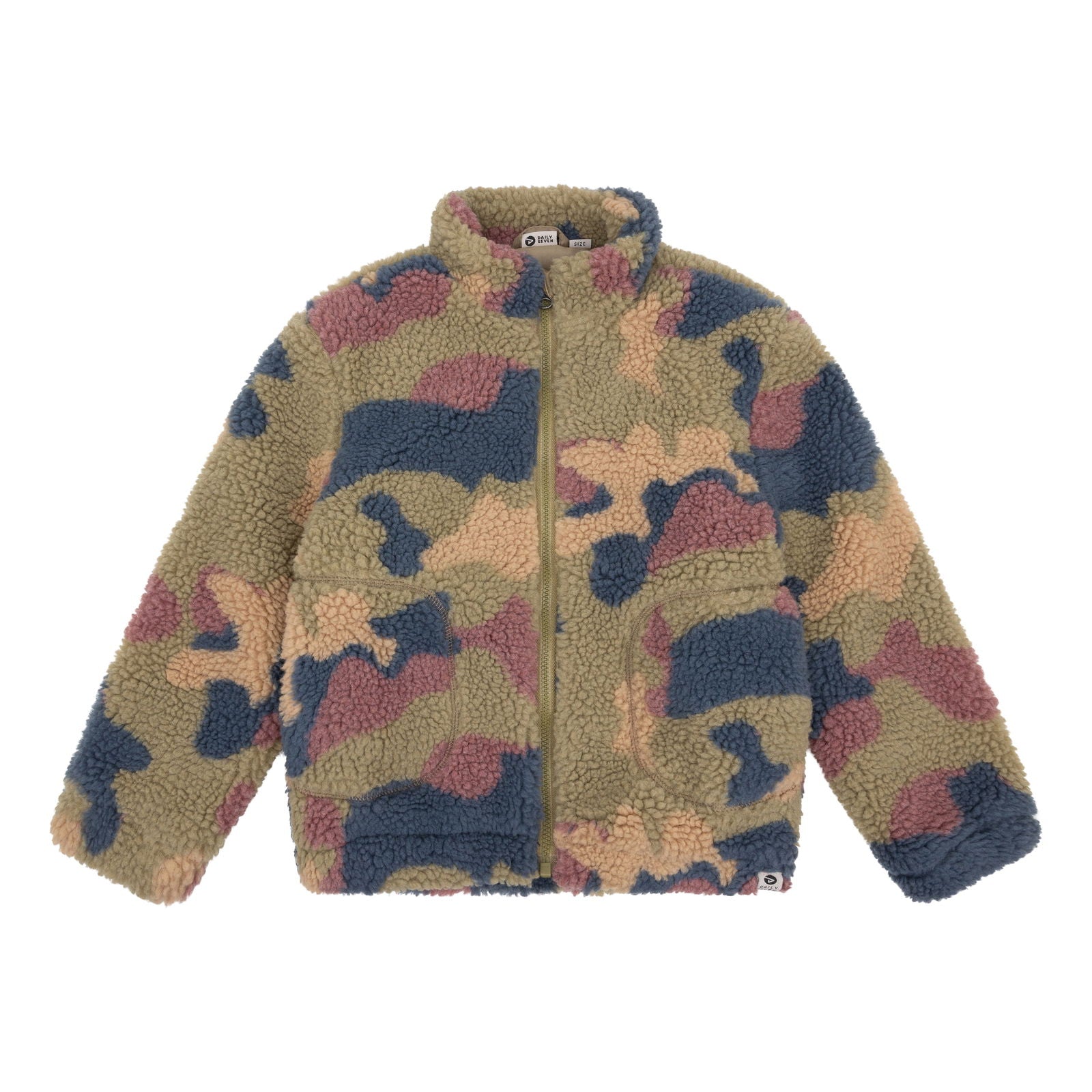 Daily7 Teddy Bomber Jacket - Bubbles & Bo