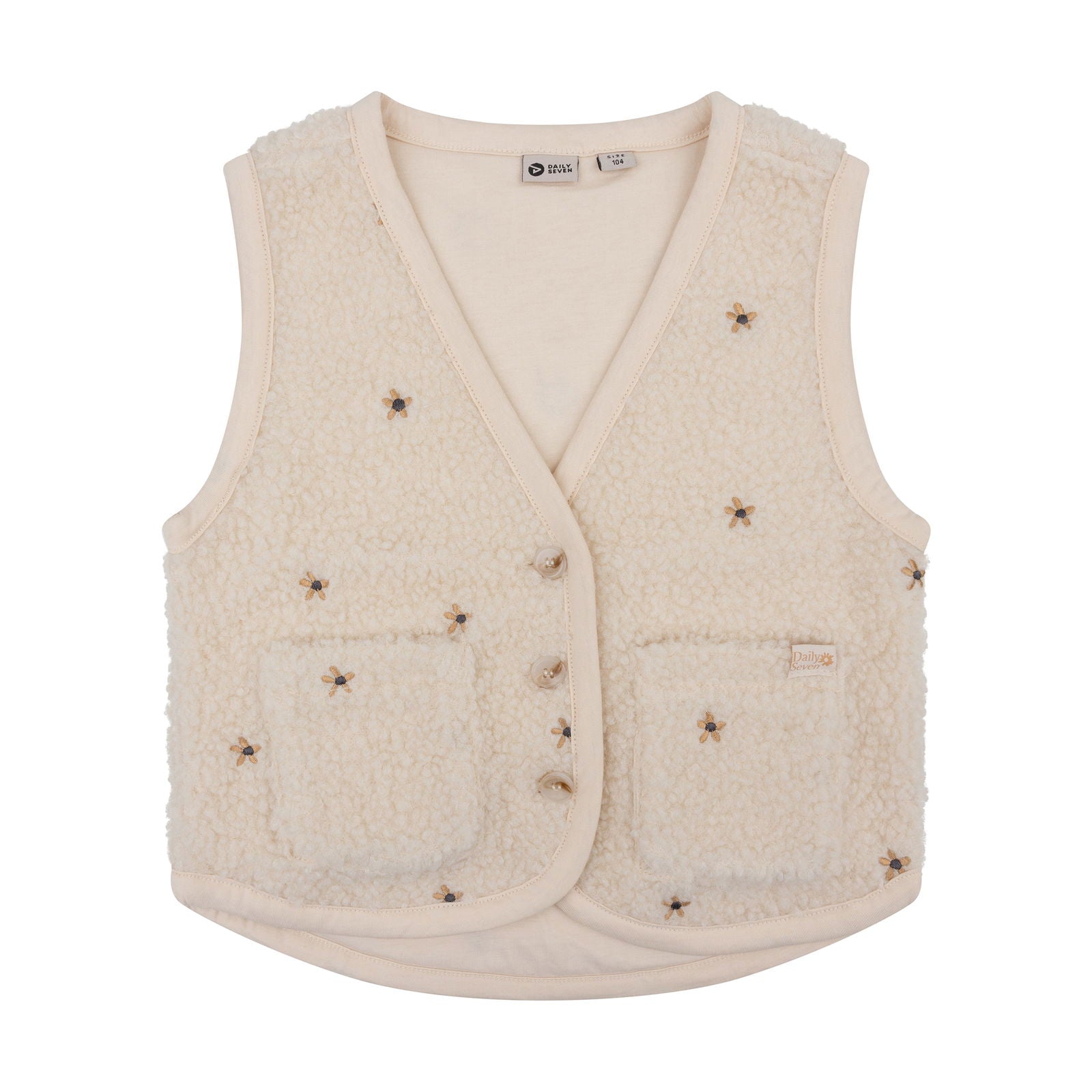 Daily7 Teddy Gilet Embroidery - Bubbles & Bo