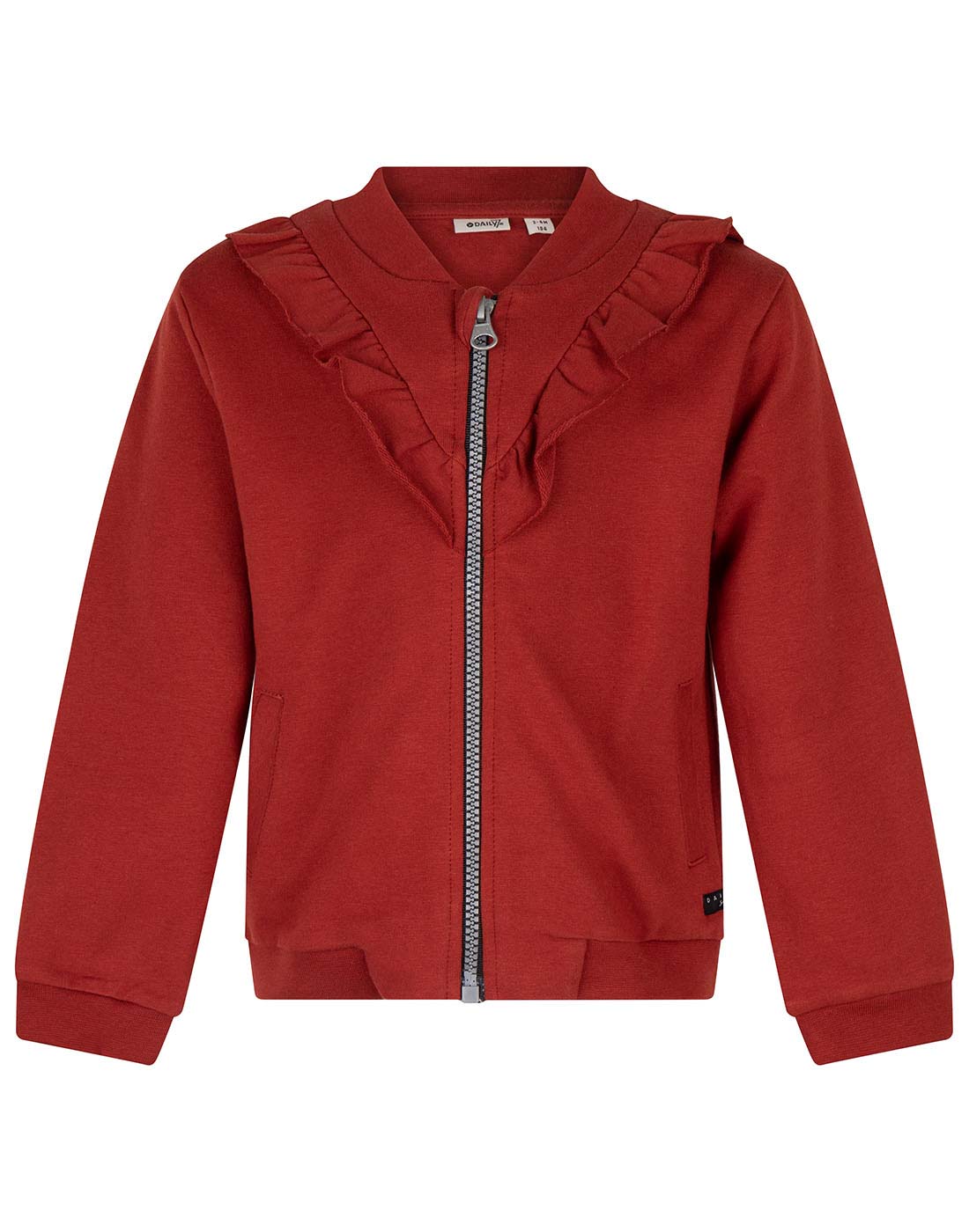 Daily7 Zipper Jacket Ruffle