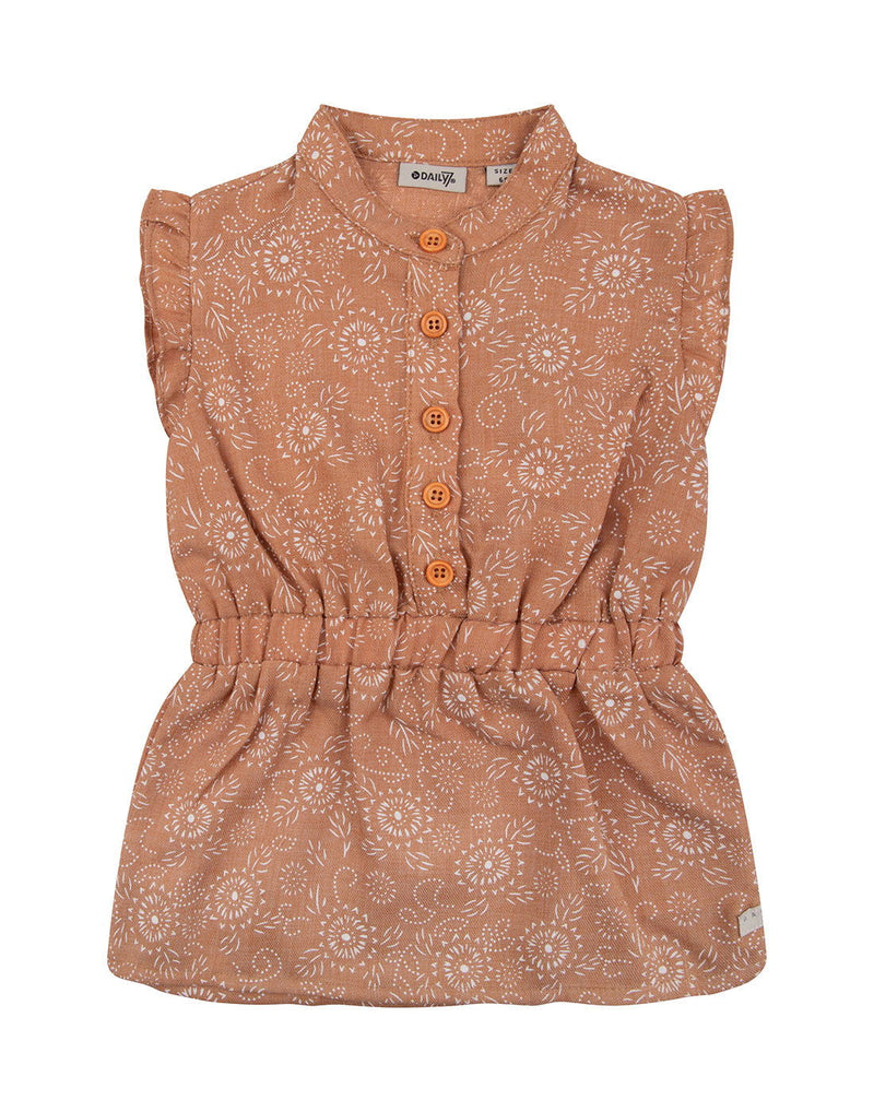 Daily 7 Newborn DRESS SS FLOWER PRINT - Bubbles & Bo