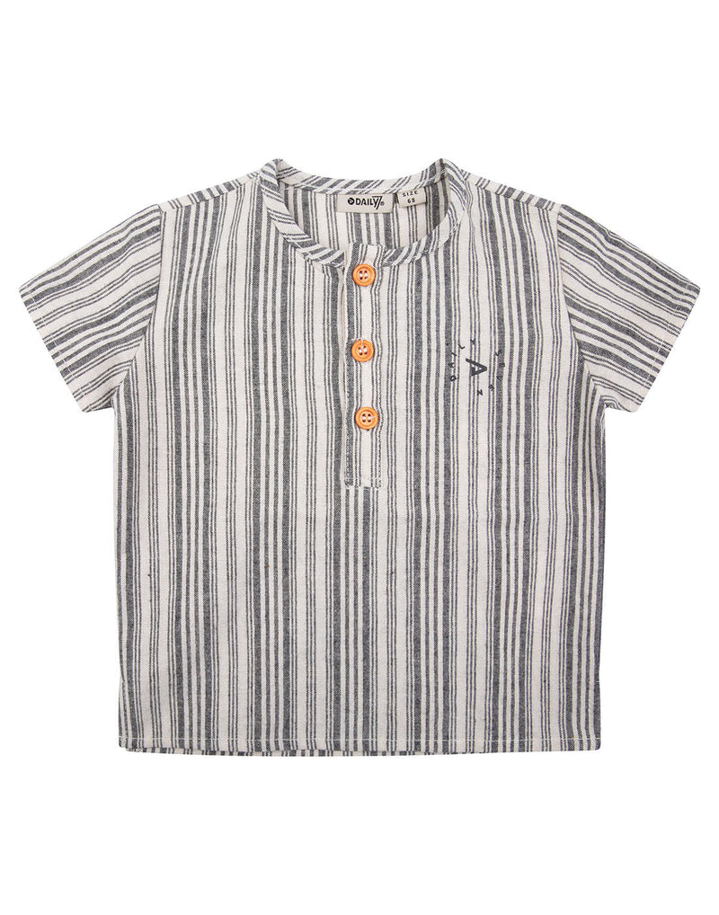 Daily 7 Newborn SHIRT SS STRIPE - Bubbles & Bo