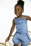 Daily 7 SINGLET LIGHT DENIM - Bubbles & Bo