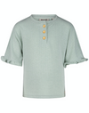 Daily 7 T-SHIRT SS FANCY RIB RUFFLE - Bubbles & Bo