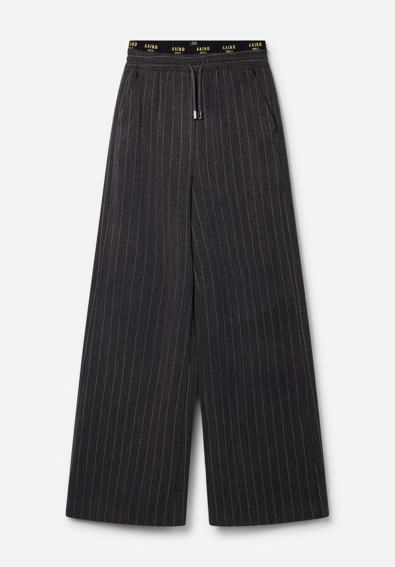 Meisjes Trousers ESILA PINSTRIPE ANTRA van Aaiko Girls in de kleur ANTRAGREY in maat 176.