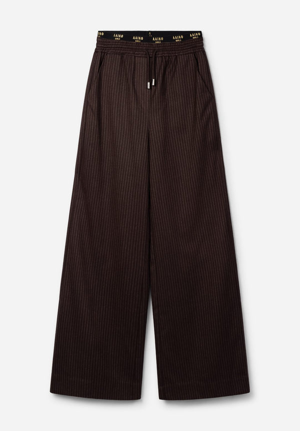 Meisjes Trousers ESILA PINSTRIPE FUDGE van Aaiko Girls in de kleur FUDGE in maat 176.