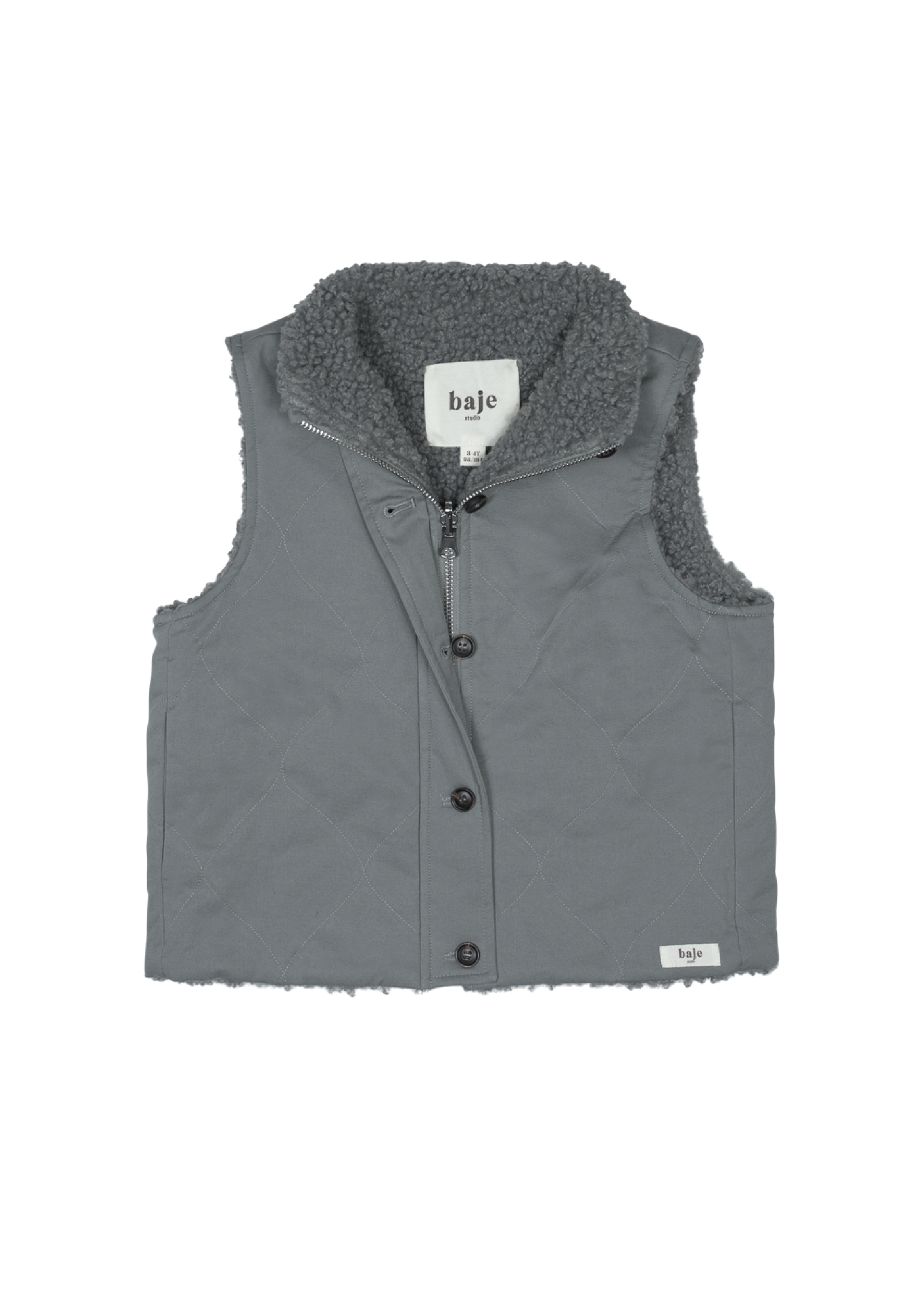 Baje Studio Eyot bodywarmer greyish blue
