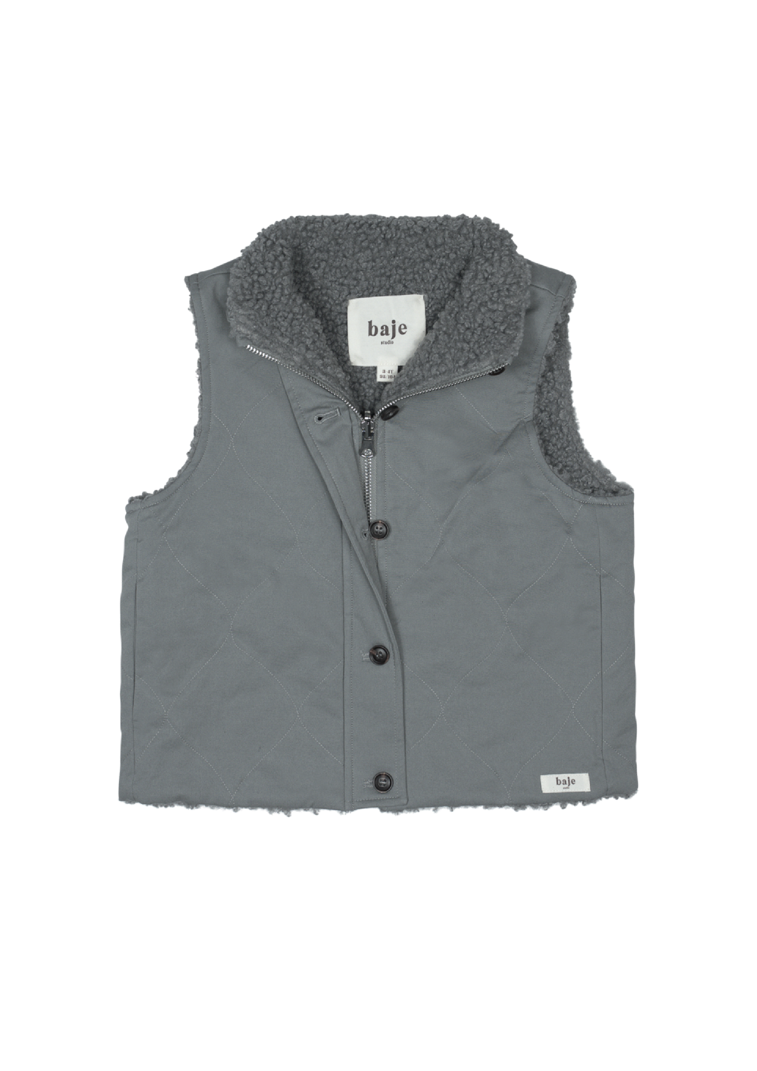 Baje Studio Eyot bodywarmer greyish blue