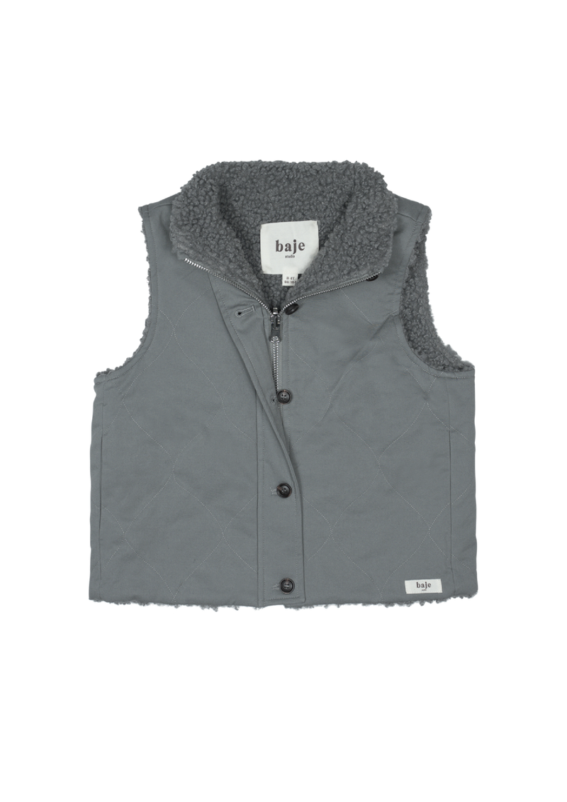 Baje Studio Eyot bodywarmer greyish blue