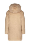 Like Flo Reversible hooded long jacket fancy quilting