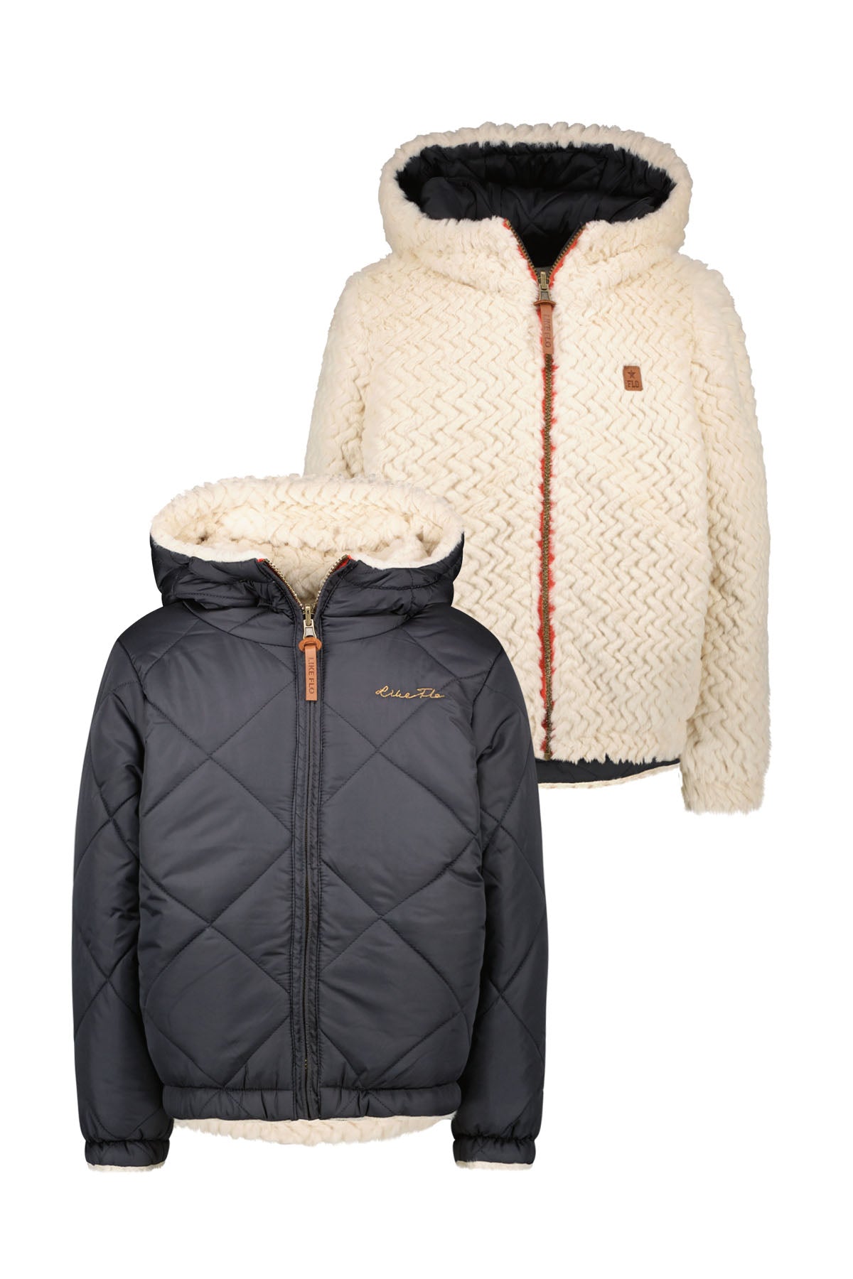 Like Flo Reversible hooded jacket