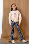 Meisjes Sweater Crewneck van Like Flo in de kleur Sorbet in maat 140.