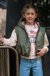 Meisjes Sweater Crewneck van Like Flo in de kleur Sorbet in maat 140.