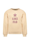 Meisjes Sweater Crewneck van Like Flo in de kleur Sorbet in maat 140.