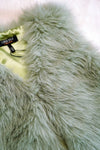 Meisjes Long Hair Fur Bodywarmer van Like Flo in de kleur Pistache in maat 134-140.