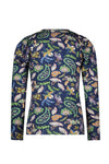 Meisjes Crepe Jersey Top With Aop Paisley van Like Flo in de kleur Paisley in maat 140.