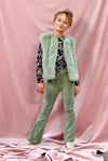 Meisjes Crepe Jersey Top With Aop Paisley van Like Flo in de kleur Paisley in maat 140.