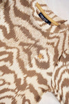 Meisjes Fancy Rib Puffy Top van Like Flo in de kleur Zebra in maat 140.