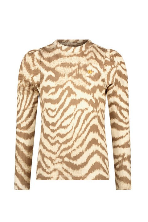 Like Flo Fancy Rib Puffy Top