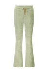 Meisjes Rib Velours Flared Pants van Like Flo in de kleur Pistache in maat 140.