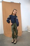 Meisjes Lyocell Twill Pants van Like Flo in de kleur Army in maat 140.