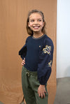 Meisjes Lyocell Twill Pants van Like Flo in de kleur Army in maat 140.