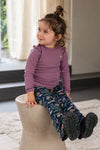 Meisjes Crepe Jersey Flare Pants With Aop Paisley van Like Flo in de kleur Paisley in maat 140.
